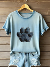 T-shirt Denim Paw Femme